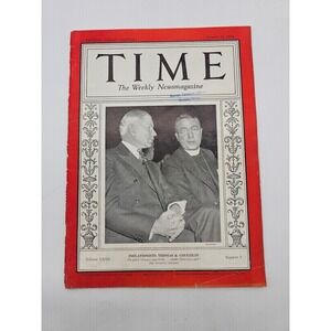 Vintage TIME Magazine January 15 1934 Thomas & Coughlin Texaco Ed Wynn Ad